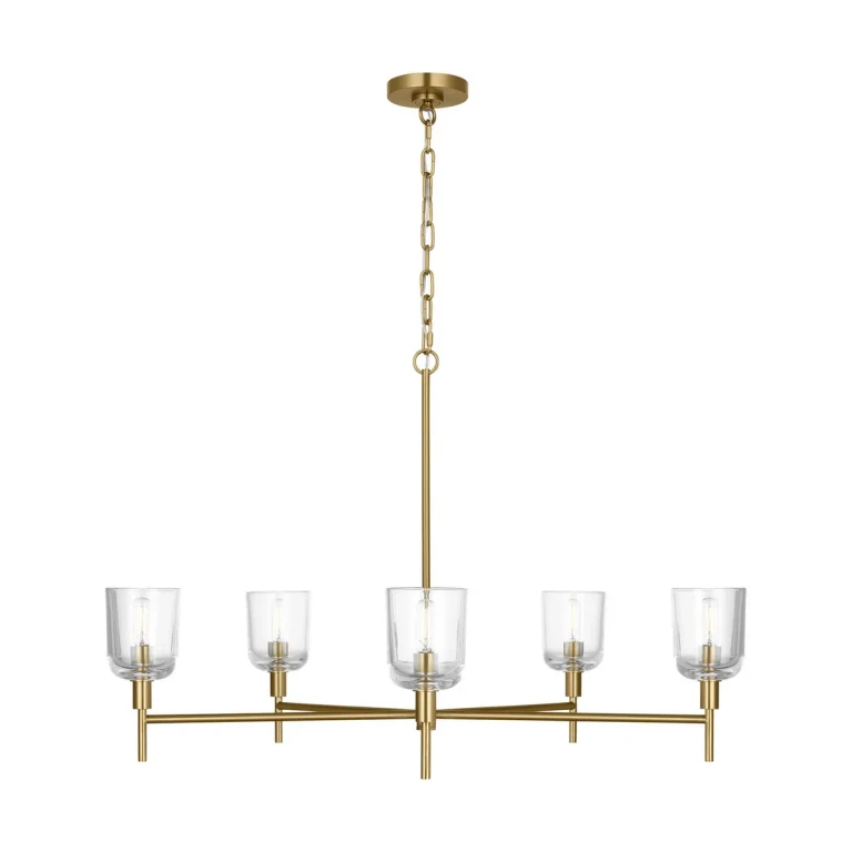 Burnished Brass Chandelier from the Hartley Collection