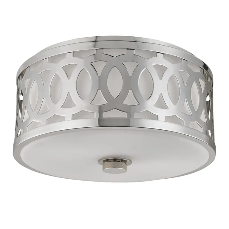 Genesee 2-Light Ceiling Light in Polished Nickel
