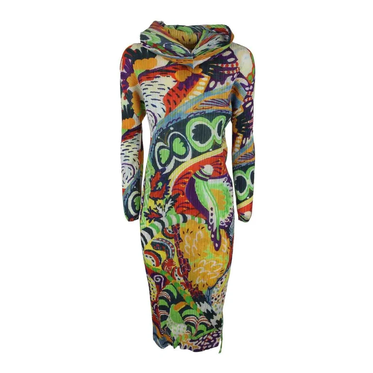 Pleats Please Issey Miyake Maxi Robe - Multicolore
