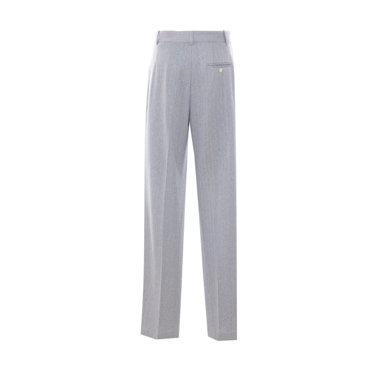Circolo 1901 Trousers Grey Cotton - Women