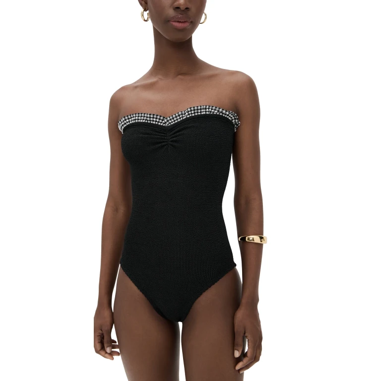 Hunza G Womens Swimsuit Black/Black One Size