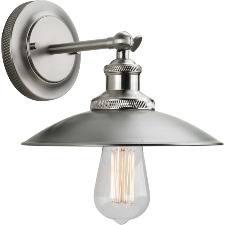 Antique Nickel One Light Wall Sconce from the Archives Collection
