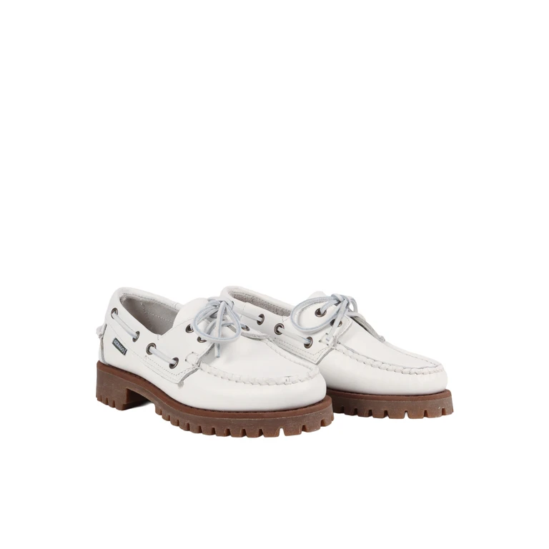 Ranger Leather Boat Shoes with a Serrated Sole (771276WAHG)