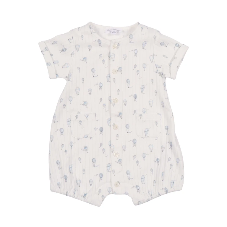 Tartine & Chocolat Pagliaccetto White Cotton Romper
