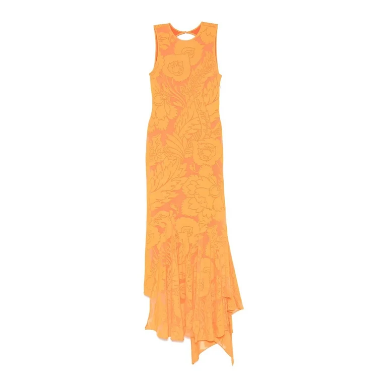 Etro Robe Au Genou - Orange