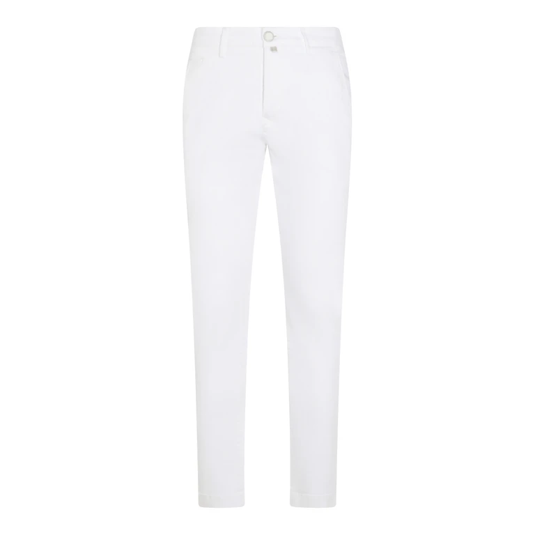 Jacob Cohen White Cotton Pants