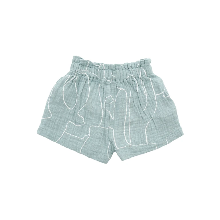One More In The Family Light green shorts Cotton