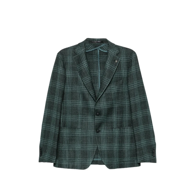 Tagliatore Check-pattern Notched-lapels Blazer