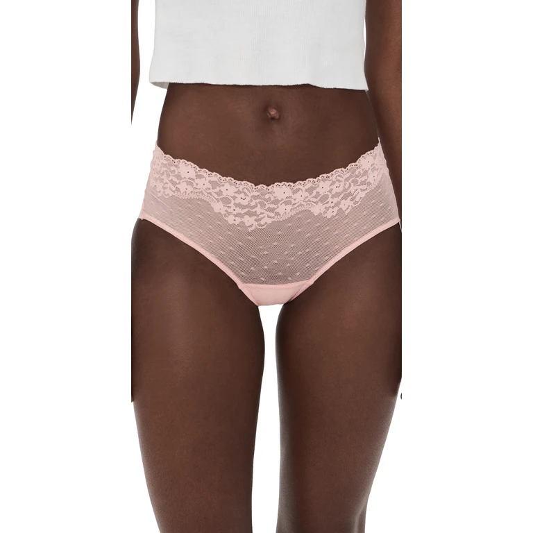 Commando Double Take Lace Bikini Blush M/L