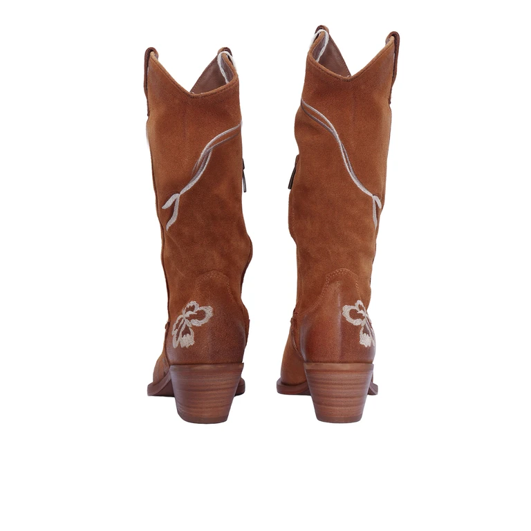 P. A.R. O.S. H. Cowboy Boot Camel Calf Leather - Women