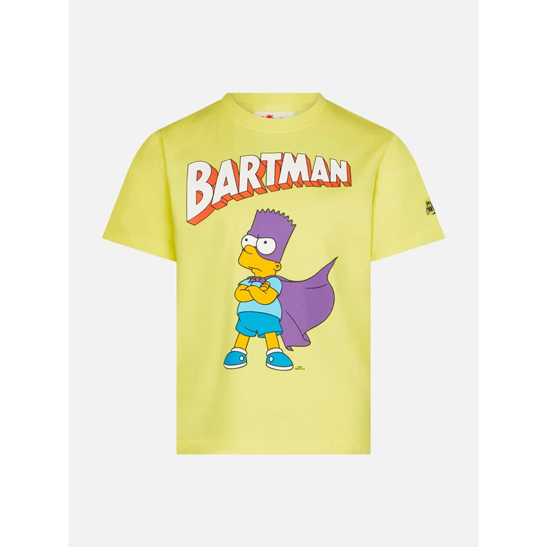 Mc2 Saint Barth Yellow T-Shirt Bartman Print Special Edition