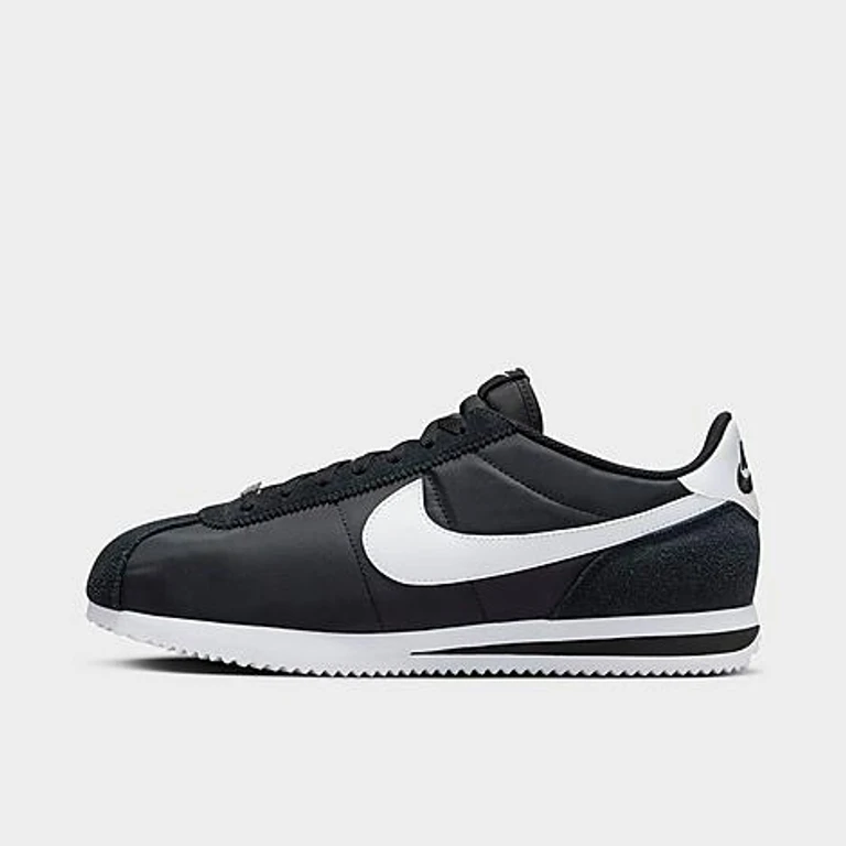 Nike Men's Cortez Casual Shoes in Black/White Size: 15.0