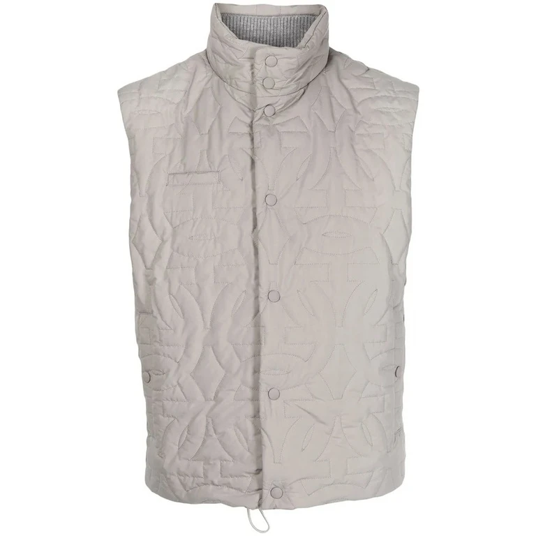 Ferragamo Quilted Funnel Neck Gilet