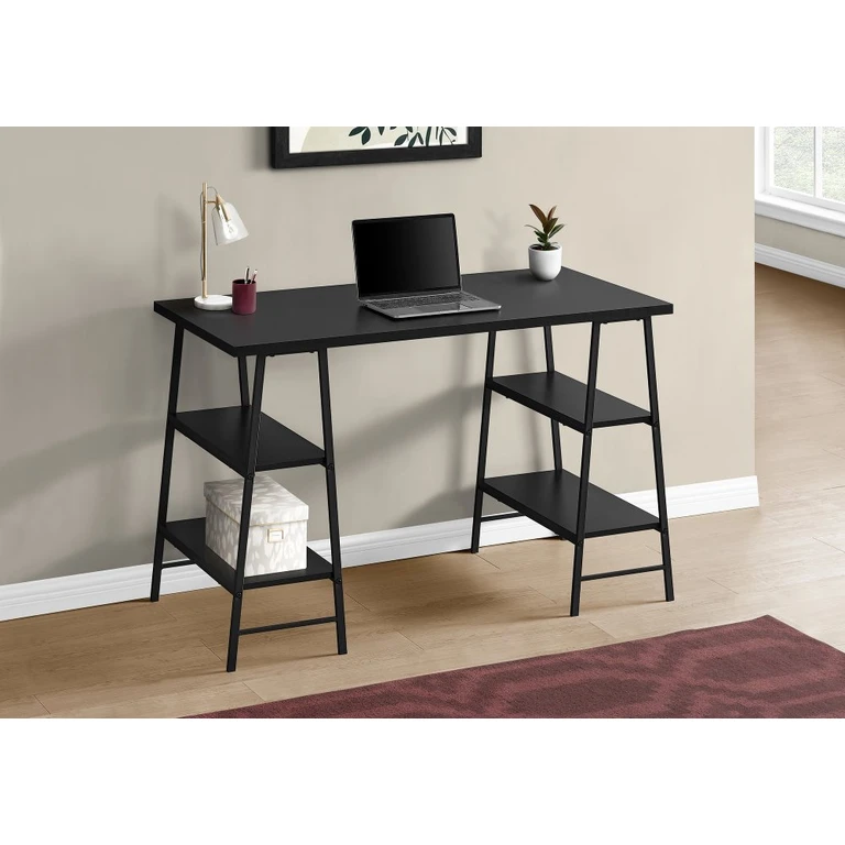 Industrial Black Computer Desk