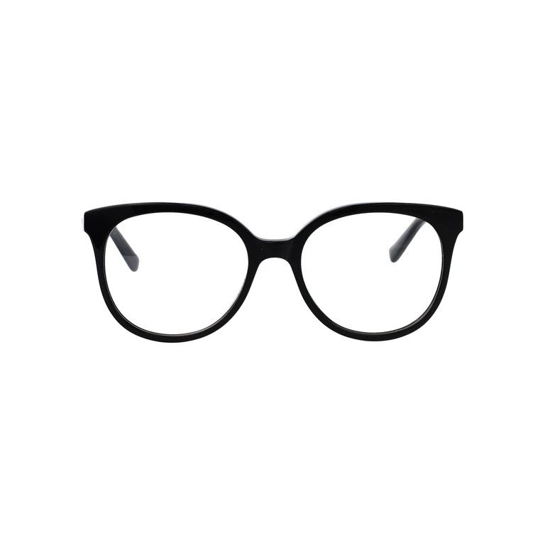 Alexander McQueen Am0540o Black-black-transparent Recycled Acetate Optical - Women