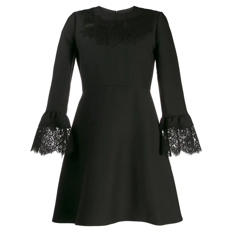 Valentino Garavani Lace Insert Mini Dress