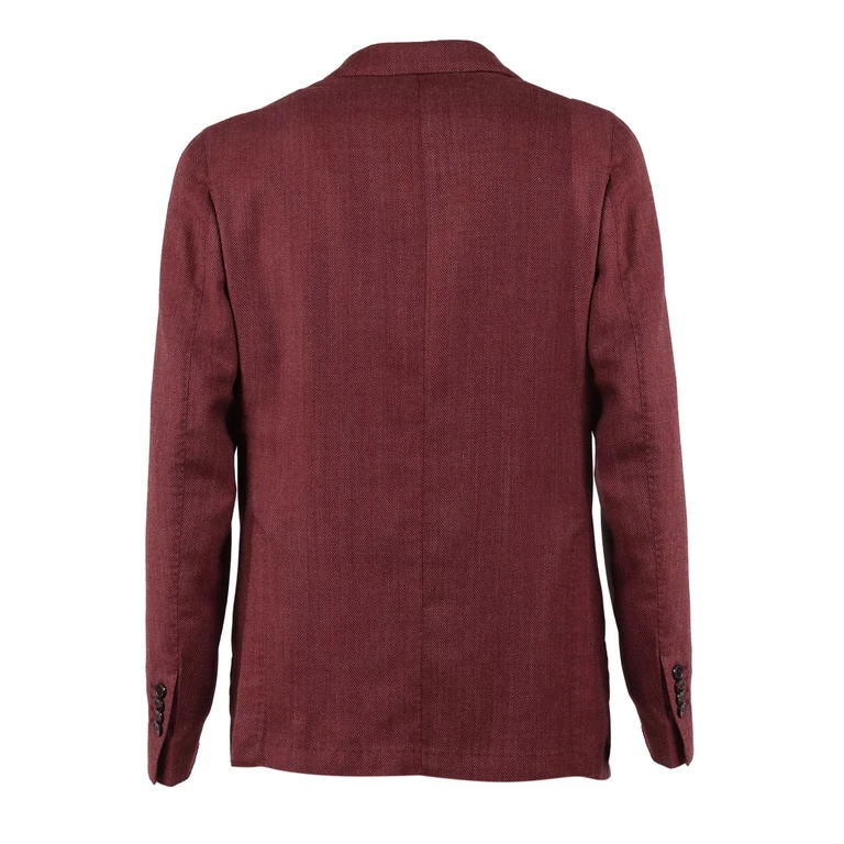 Brando-Lubiam Jacket Bordeaux Virgin Wool Polyester - Men