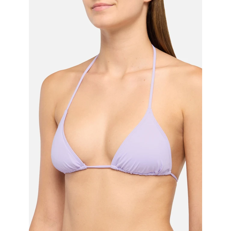 Mc2 Saint Barth Leah Lilac Triangle Top Swimsuit Pink - Women