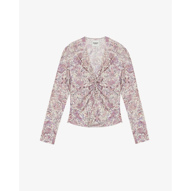 Top Zekia - Femme - Écru-violet - Taille34 - Marant Étoile