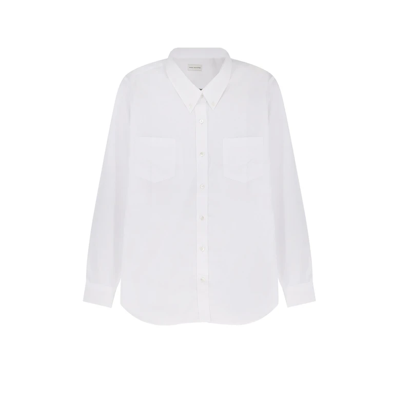 Dries Van Noten Shirts White Cotone - Women