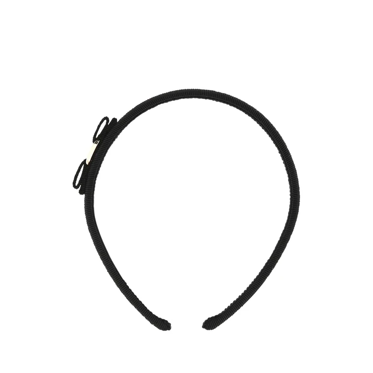 Ferragamo Black Cotton Blend Hair Band Nerooro Cappelli E Fasce Per Capelli - Women