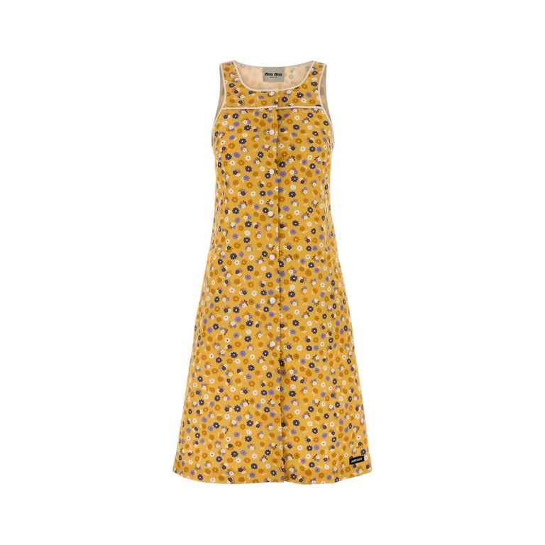 Miu Miu Gialloviola Dress