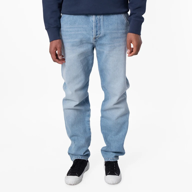 Balmain Mens Straight Cut Cotton Jeans