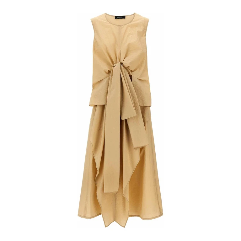 Fabiana Filippi Robe Au Genou - Beige