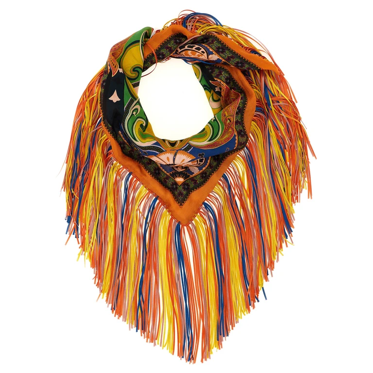 Antik Batik Fringed Scarf