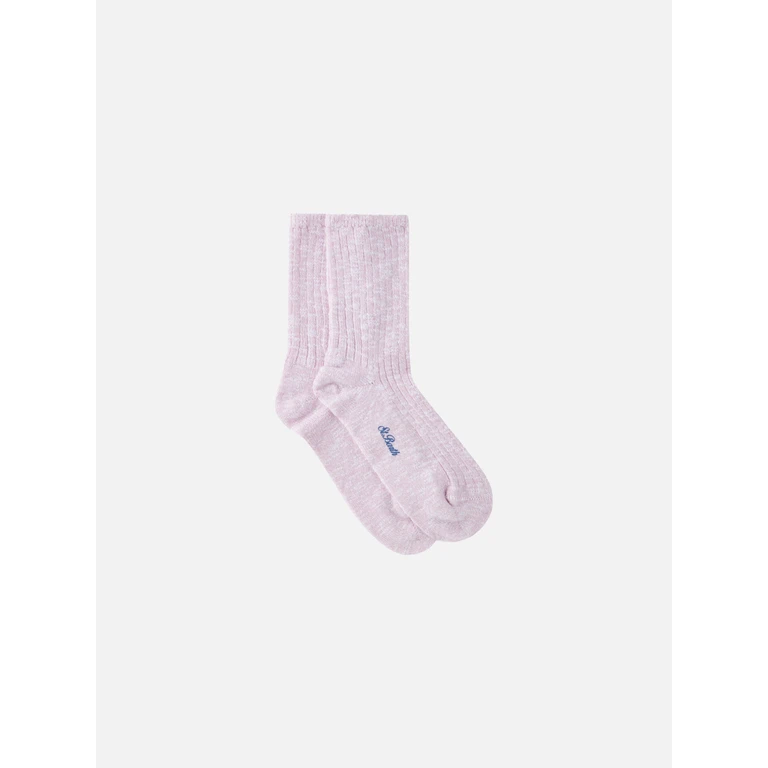 Mc2 Saint Barth Sox Rib Pink Mélange Socks - Unisex