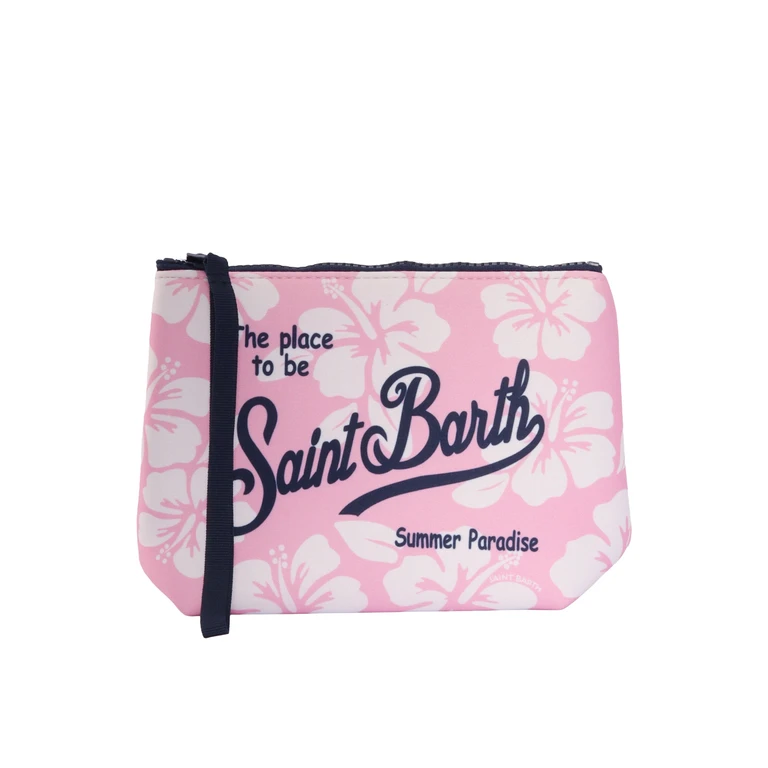 Mc2 Saint Barth Aline-Simple Hibiscus 20 Pink Sbr Polyester Handbag