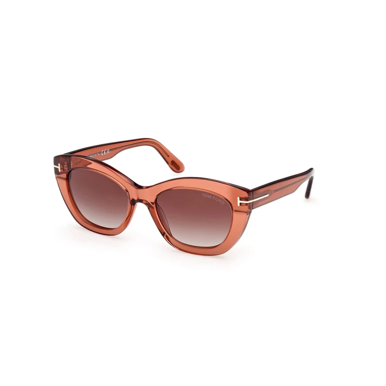 Tom Ford Linda Brown Gradient Cat Eye Ladies Sunglasses FT1285 42F 53