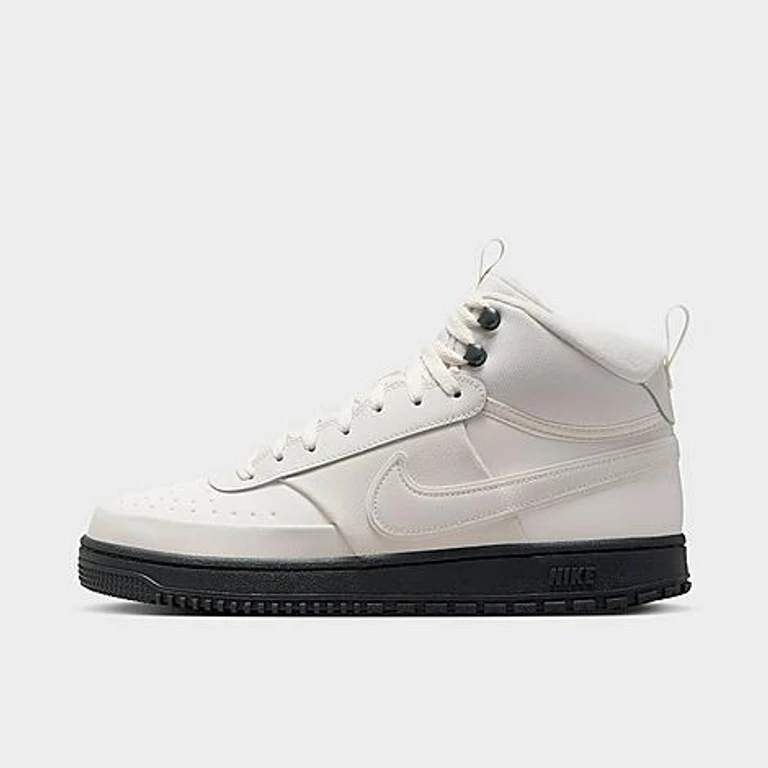 Nike Men's Court Vision Mid Winterized Sneakerboots in Elemental Gold/Sail/Desert Ochre Size: 7.5
