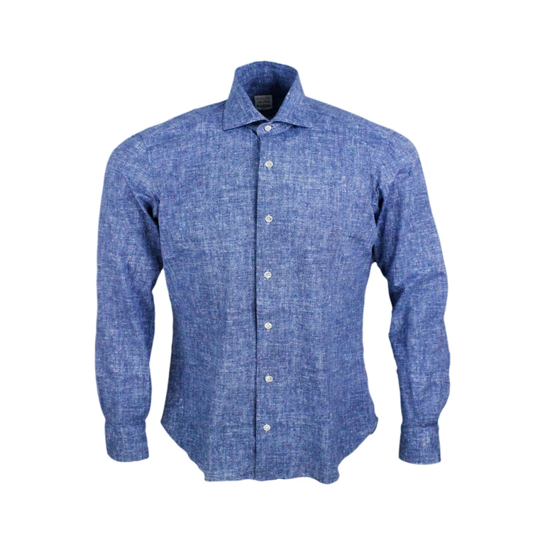 Barba Napoli Shirts Denim 87pa 13ea - Men