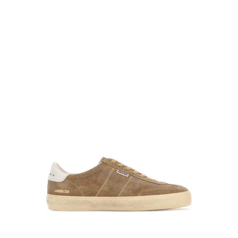 Golden Goose Deluxe Brand Biscuit Suede Soul Star Sneakers Tobaccowhitemilk - Men
