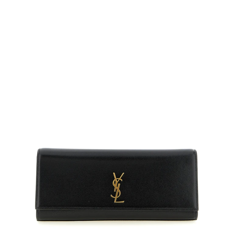 Saint Laurent Black Calfskin Clutch Bag - Women (SA330479BM)
