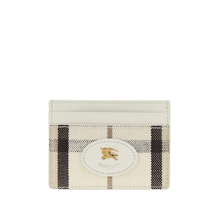 BURBERRY 'Highlands' card holder with Check motif Woman One Size