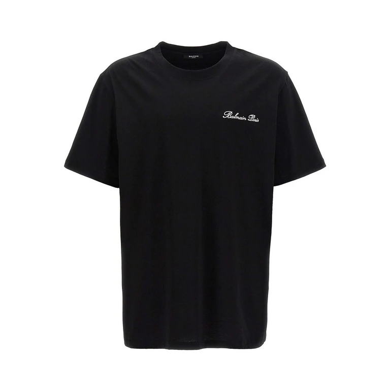 Balmain Embroidered Balmain Signature T-shirt
