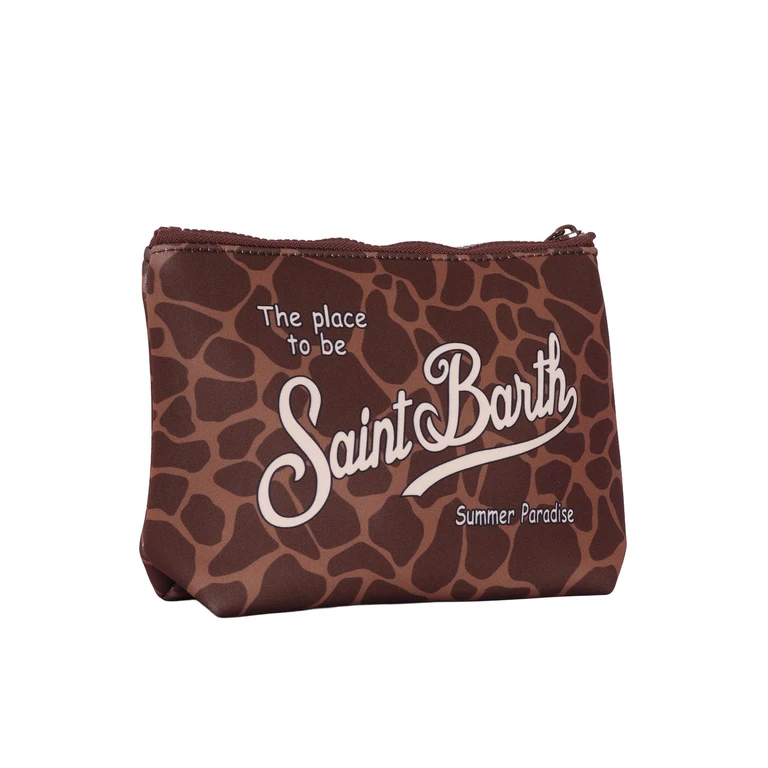 Mc2 Saint Barth Aline-Giraffe Skin 18 Brown Sbr Polyester Handbag
