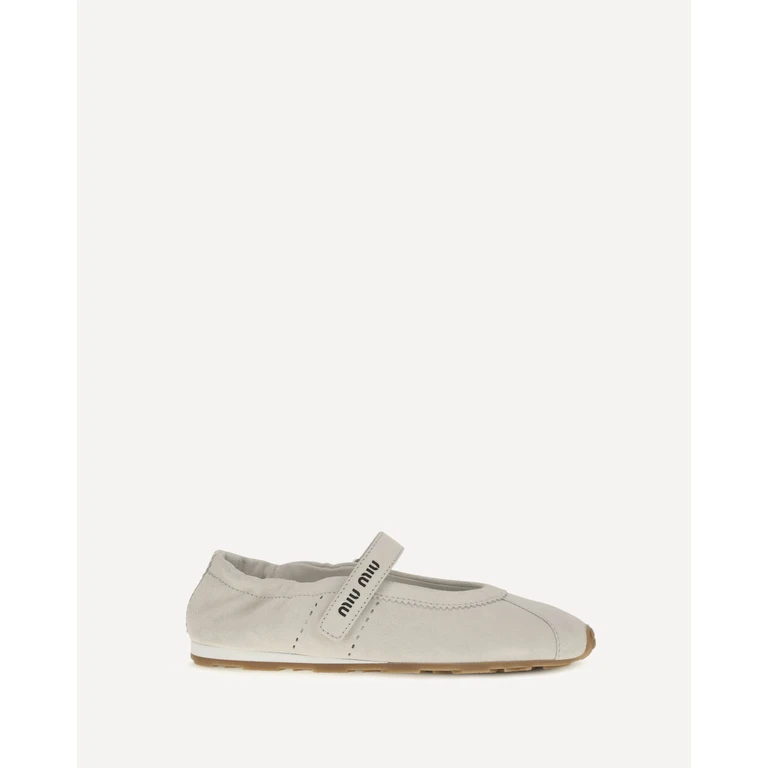 MIU MIU Plume suede Ballerinas Female 39