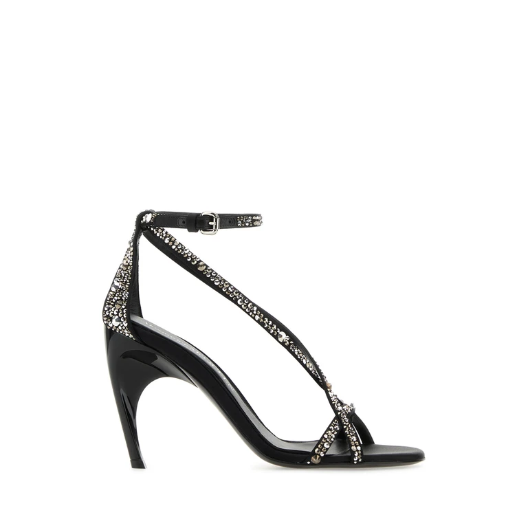 Alexander McQueen 780693w4x27 1064 Blackcrystal Sandali