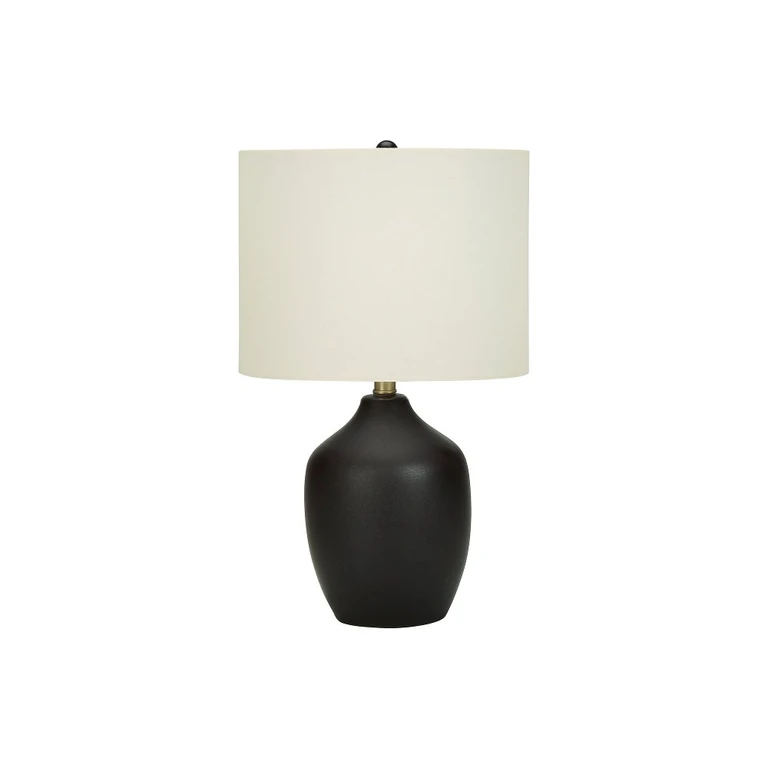 22 Inch Black Ceramic Table Lamp