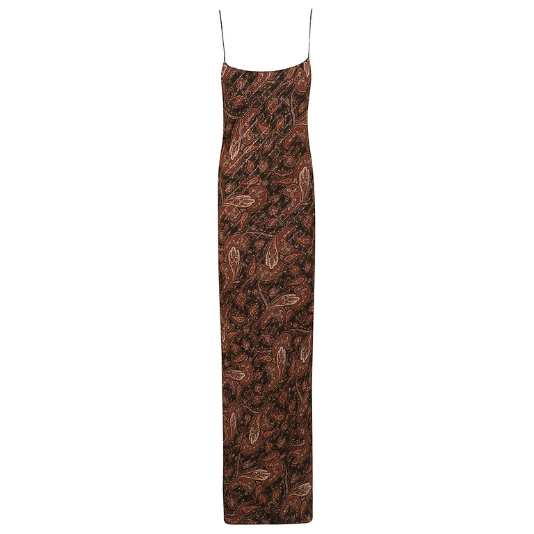 The Andamane Ninfea- Maxi Slip Dress Paisley Vi Se Pm Abito - Women