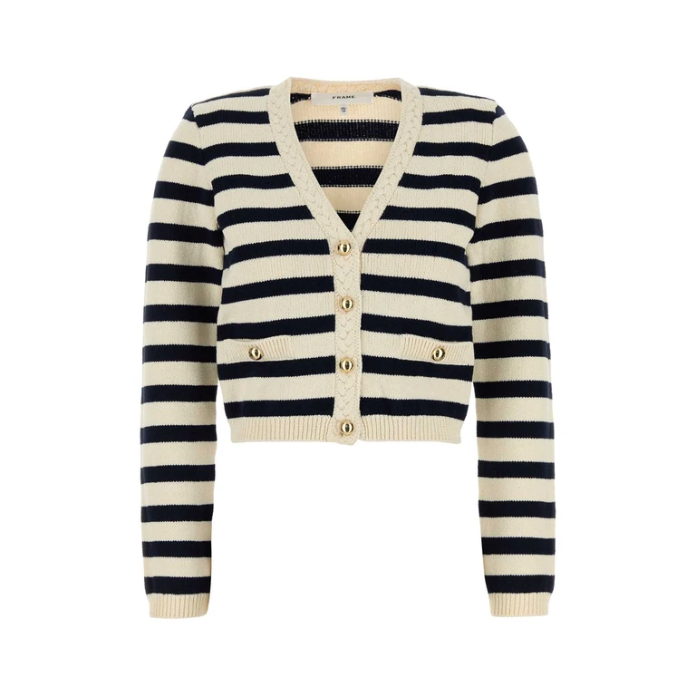 Embroidered Cotton Blend Cardigan