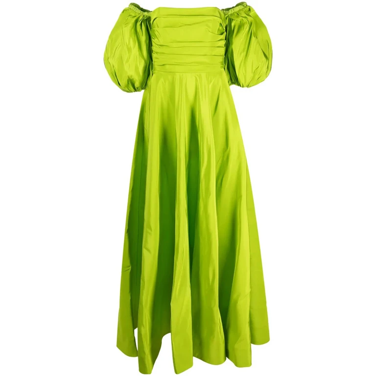 Valentino Garavani Off-Shoulder Floor-Lentgh Dress