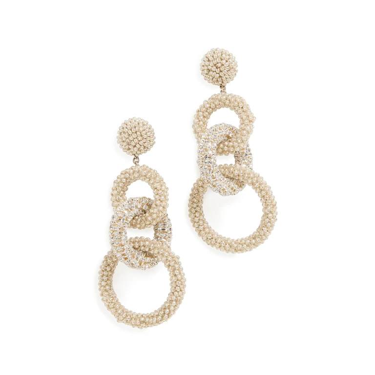 Deepa Gurnani Deepa by Deepa Gurnani Sienna Earrings Silver One Size