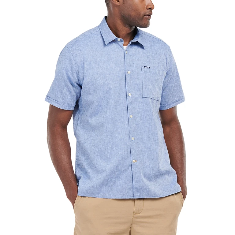 Barbour Nelson Tailored Fit Short Sleeve Button Down Shirt