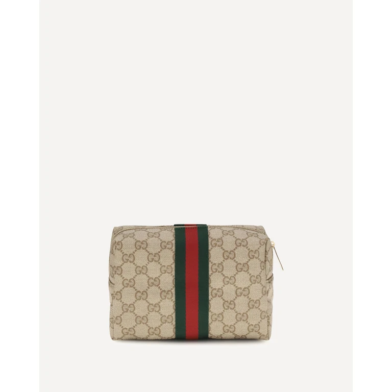 GUCCI Medium Beauty Case with Web stripe Female UNI