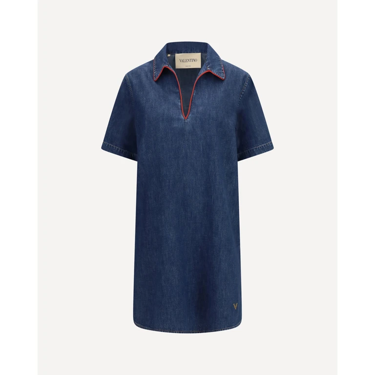 VALENTINO Chambray denim Dress Female 42