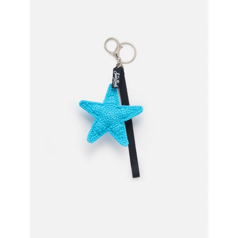 Mc2 Saint Barth Keyring With Heart Fishstar Charm Blue Small Accessories - Unisex